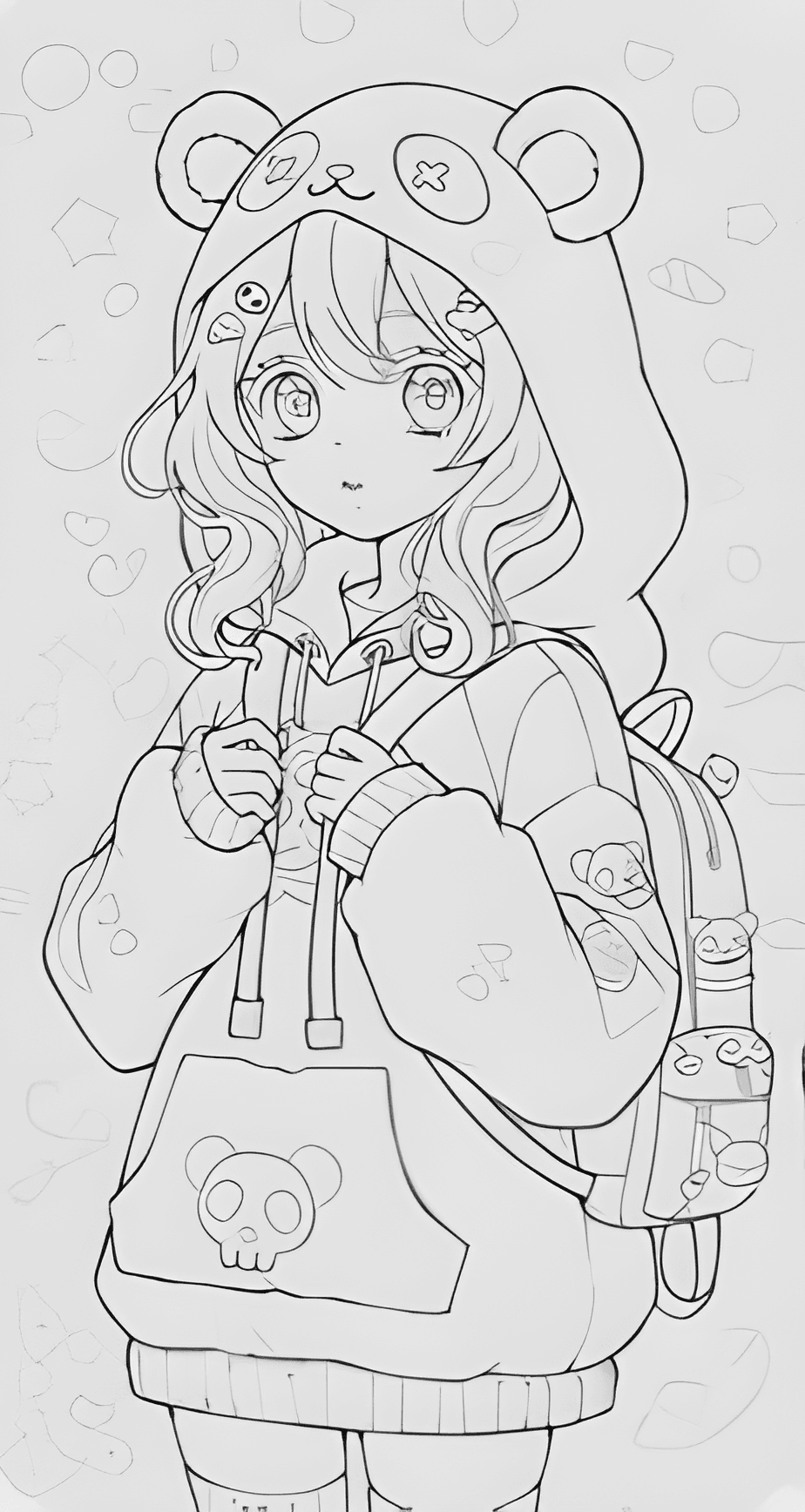 Upscaled pencil sketch